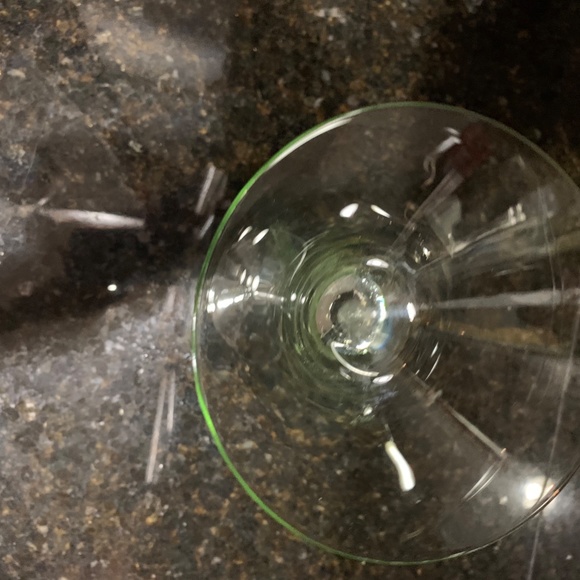 CB2 Tall 11 inch Martini Clear BLUE Tinted Glass - Picture 9 of 9